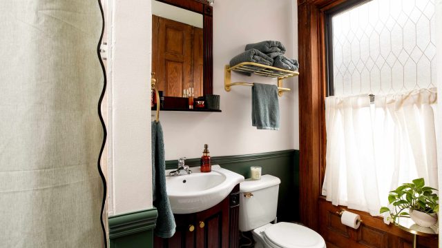 Elevate Your Bathroom Style with a Simple Sink Skirt Storage Solution