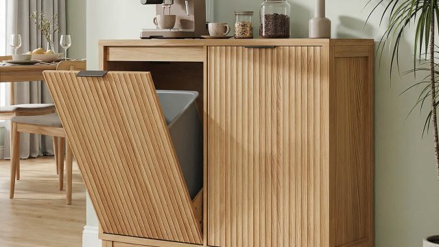 Transform Your Space with the Trendy Fluted Trash Storage Solution