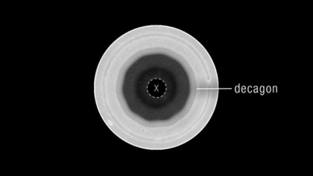 Saturn's South Pole Surprises with New Atmospheric Decagon Formation